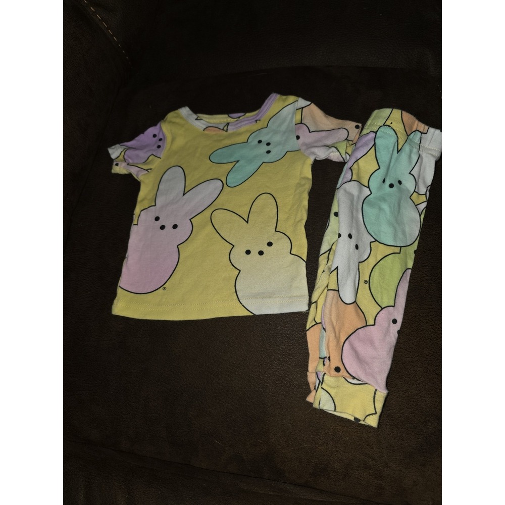 Peeps spring Easter bunny pajamas sleep size 12 months